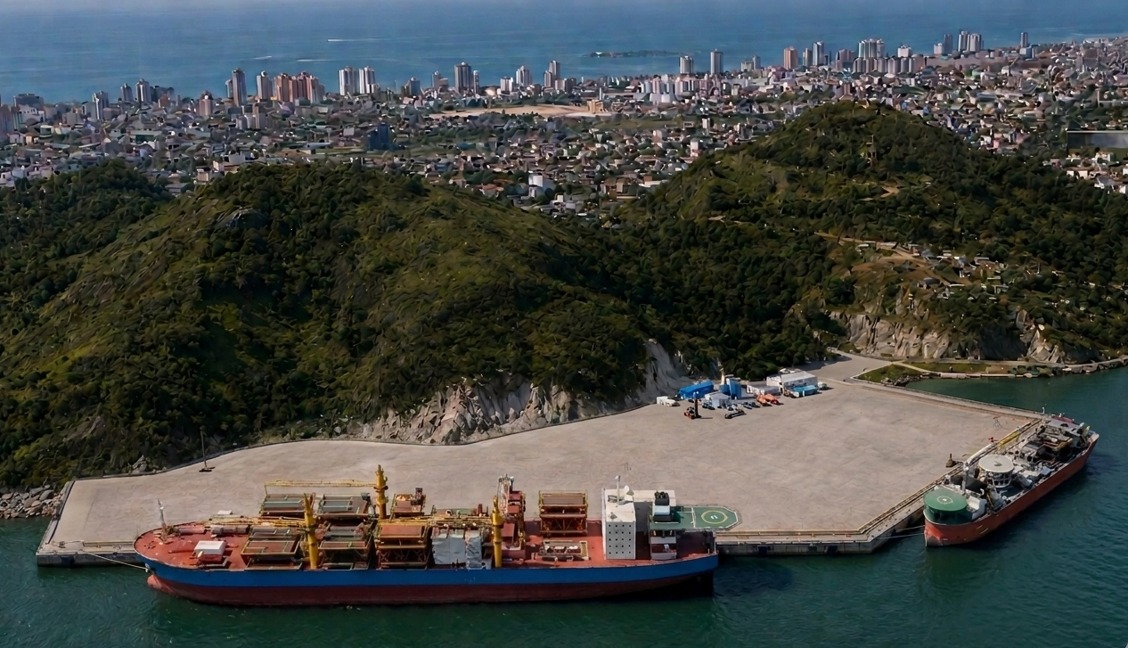 Aerial view of Nova Holanda facilities