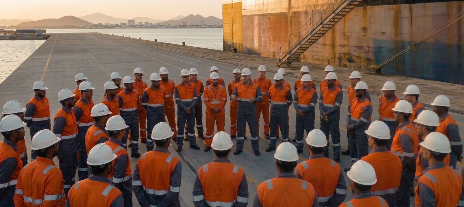 Decommissioning crew safety briefing